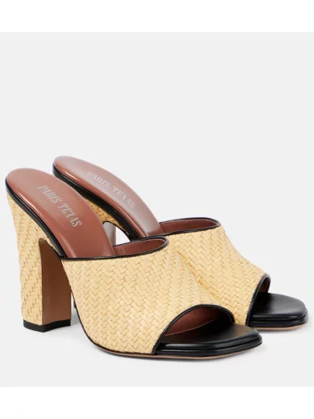 Papuci tip mules Paris Texas din piele