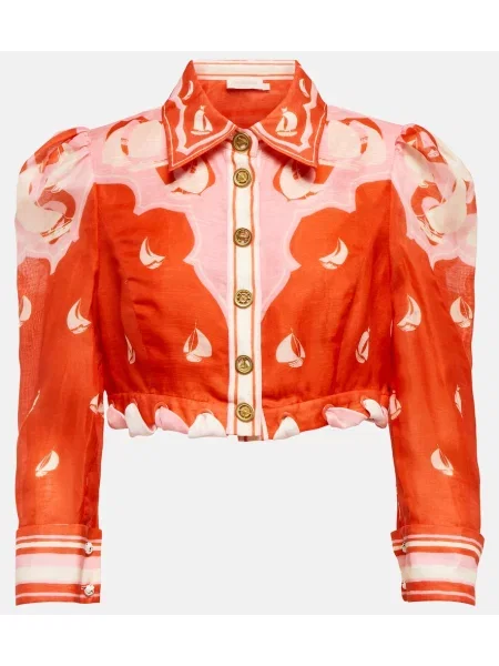 Cămașă Zimmermann de in roșu