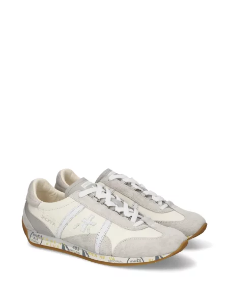 Sneakerși Premiata din piele alb