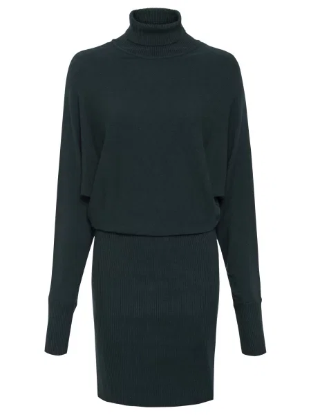 Bonprix Rochie tricotat petrol verde