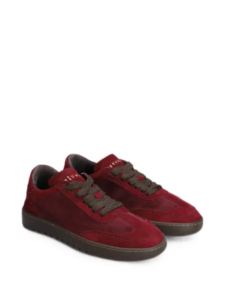 Fűzős szarvasbőr sneaker Piumha Studio piros