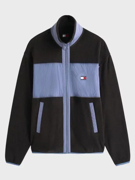 Флисовая джинсовая куртка Tommy Jeans черная