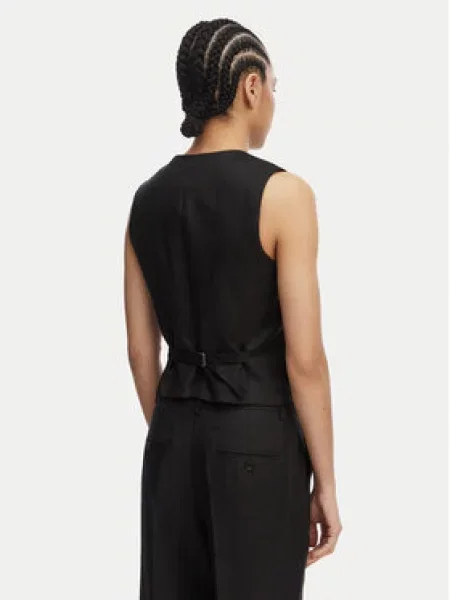 Obleková vesta Weekend Max Mara černá
