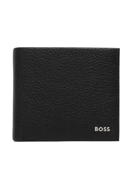 Portfel Boss skórzany czarny