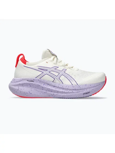 Női futócipő Asics Gel-Nimbus 27 Tokyo krém/edo lila. Méret: 40 EU fehér