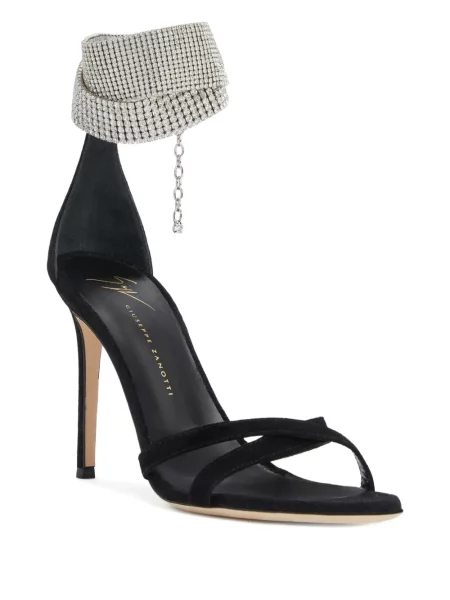 Sandale Giuseppe Zanotti de cristal negru