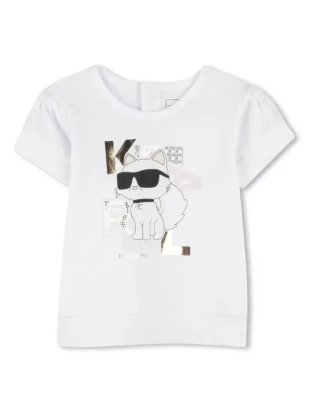 Koszulka dziecięca Karl Lagerfeld biała