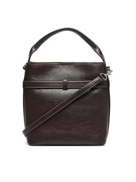 Geanta crossbody Calvin Klein din piele cu cataramă maro