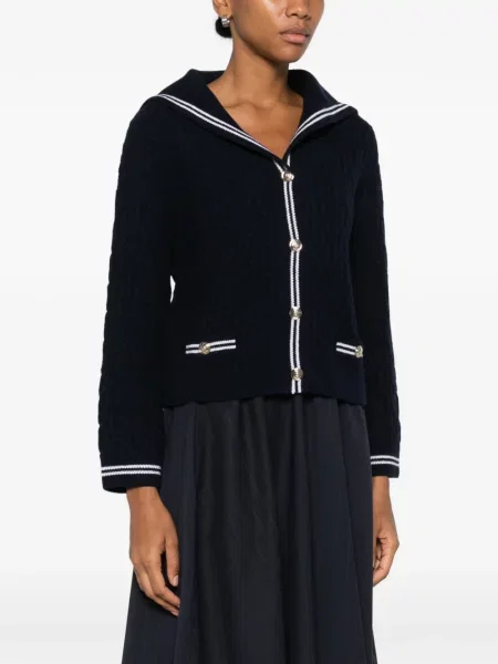 Cardigan Maje tricotate albastru