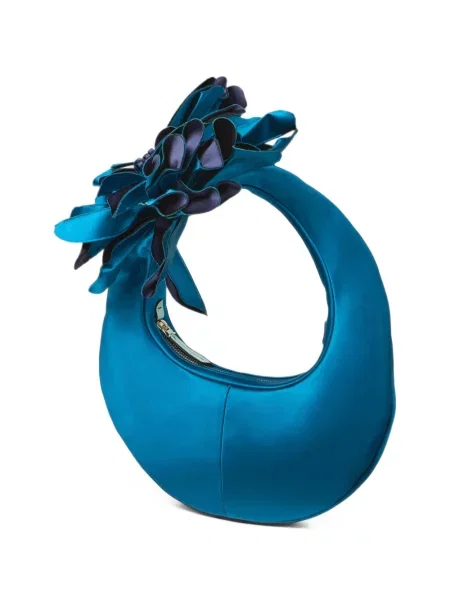 Satenska torba hobo Jimmy Choo plava