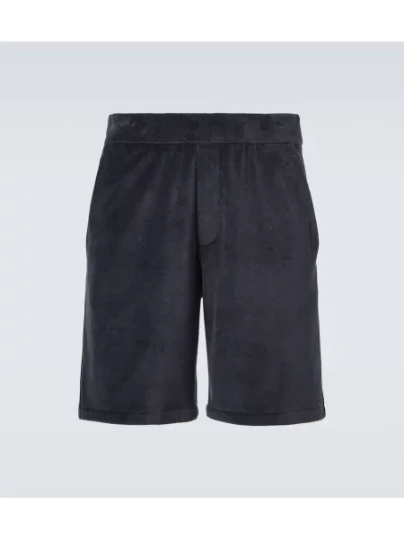 Bermude Loro Piana din velur albastru