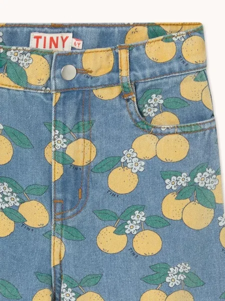 Tinycottons Дитячі джинси ORANGES DENIM JEANS