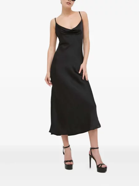 Gâtul glugii rochie Guess negru