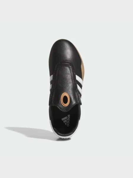 Кожаные кроссовки Adidas черные