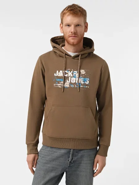 Худі JACK & JONES коричневий