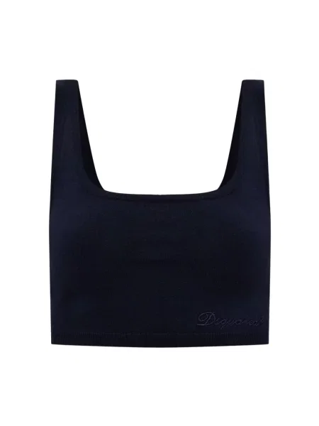 Krótki top Dsquared2 niebieski