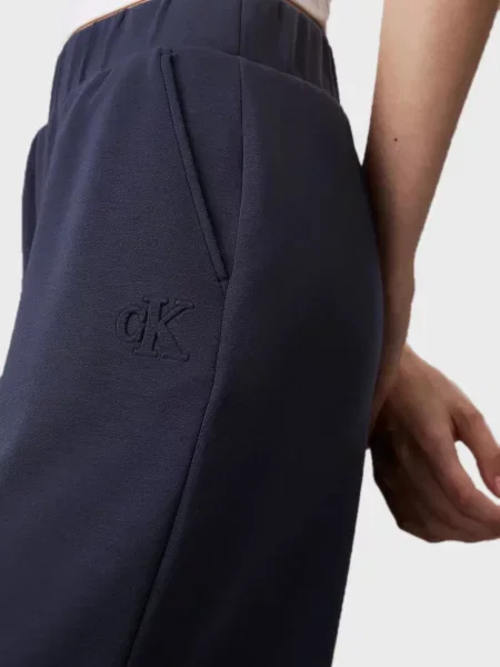 Спортивні штани Calvin Klein Jeans з модала сині