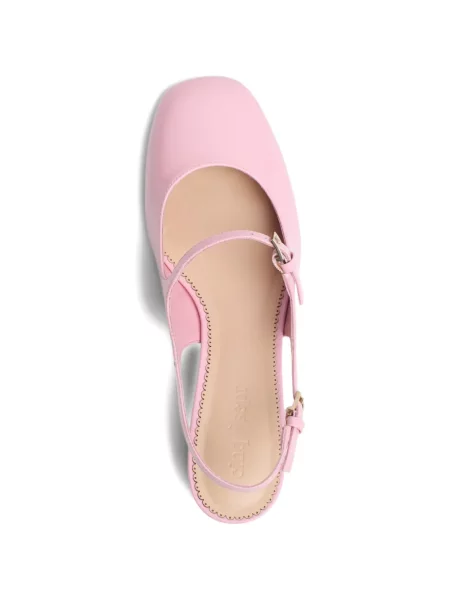Pantofi cu toc Cinq A Sept din piele slingback roz