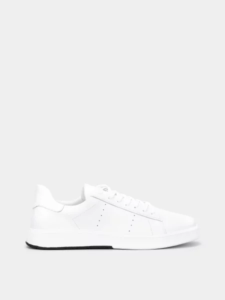 Braska Кеди низькі штучна шкіра білий