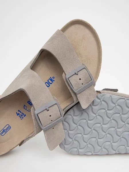 Замшевые шлепанцы Birkenstock