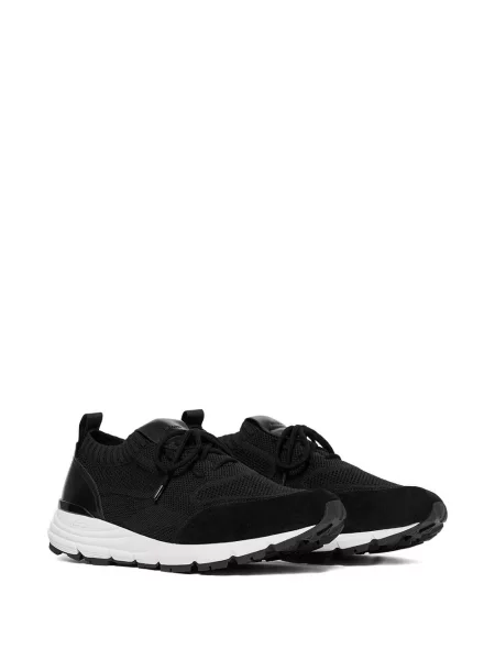 Sneakerși Scarosso din piele de căprioară negru