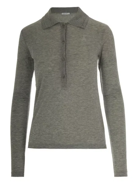 Polo Patrizia Pepe cu broderie gri
