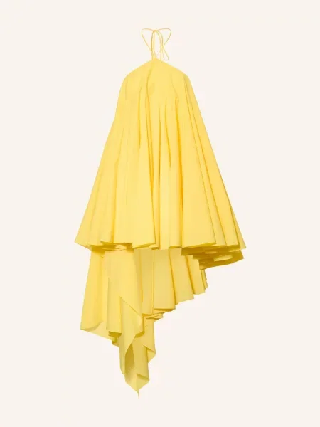 Jacquemus Šaty La Robe Triangle Courte žlutá