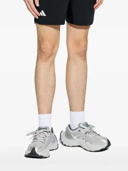 Ριγέ τένις μπλούζα Adidas με αυτόγραφο μαύρο