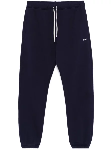 Pantaloni Autry cu broderie albastru
