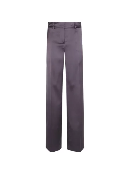 Pantaloni Drhope din satin maro