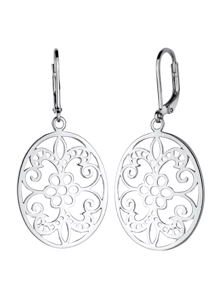 ELLI Cercei Ornament' argintiu