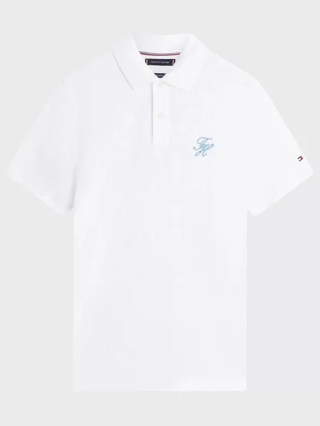Поло Tommy Hilfiger біле