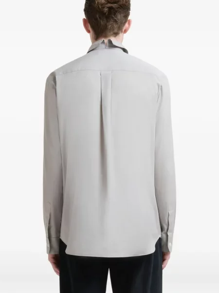 S límcem košile Marni s výšivkou šedá