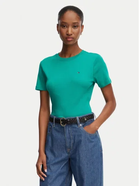 Тениска Tommy Hilfiger зелено