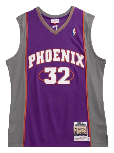 Cămașă Mitchell & Ness din jerseu violet
