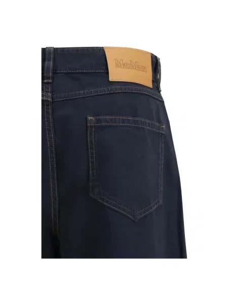 Spodnie Max Mara Studio niebieskie