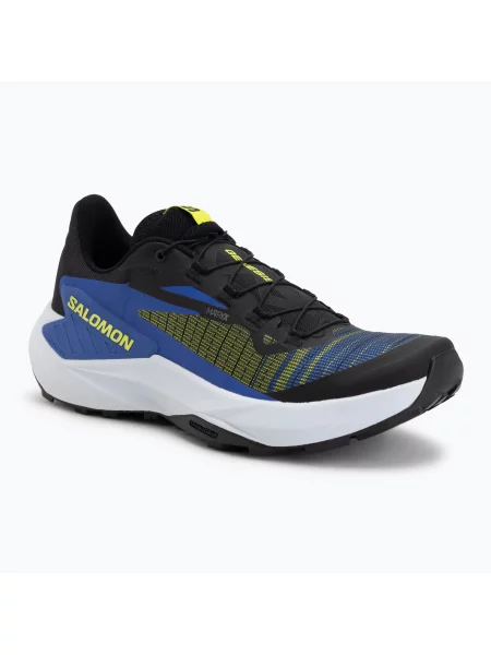 Мъжки обувки за бягане Salomon Genesis black/acid lime/bluing черно