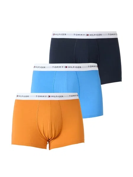 Tommy Hilfiger Underwear Boxeri Essential bleumarin / azur / portocaliu alb