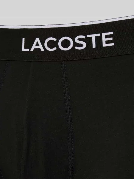 Obcisłe bokserki z mieszanki bawełny w zestawie 3 szt. Lacoste czarne