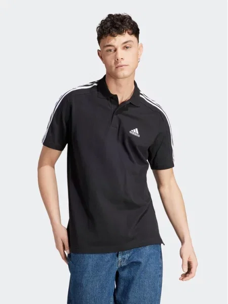 Adidas Polo Essentials Piqué Embroidered Small Logo Polo Shirt czarny