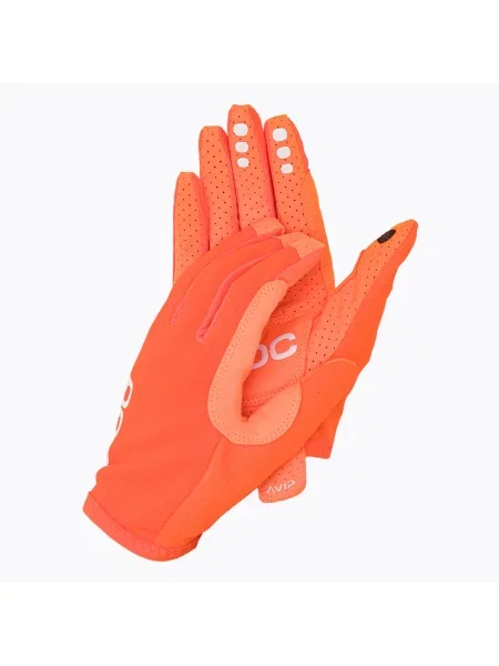Olcsóbban. Kerékpáros kesztyű POC AVIP Long zink orange. Méret: S narancsszínű
