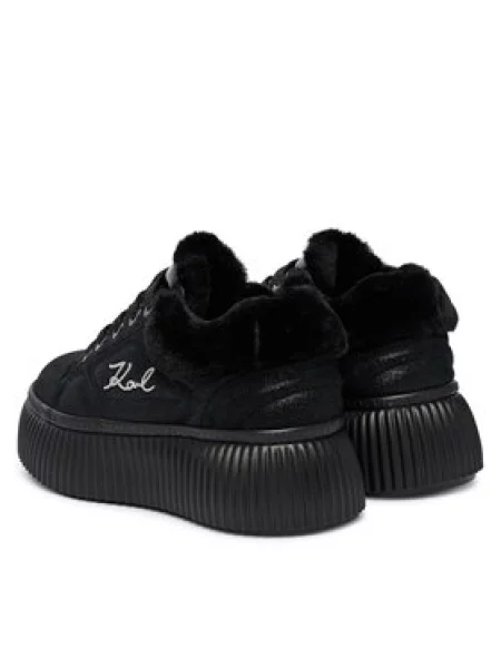 Sneakersy KARL LAGERFELD Kreeper Lo čierna