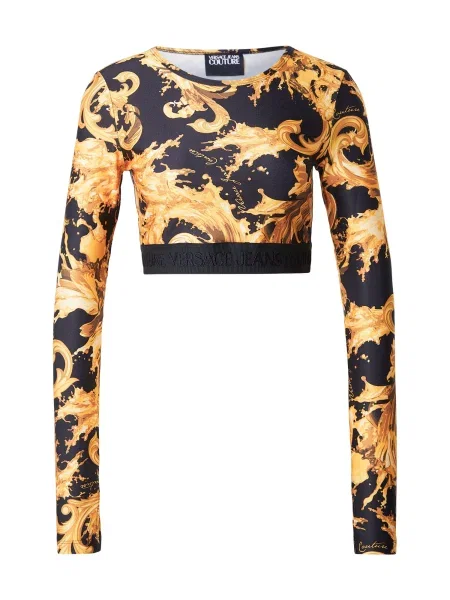 Versace Jeans Couture Tričko zlatá černá