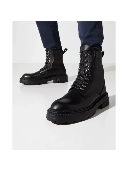 Botki Jimmy Choo z logo czarne