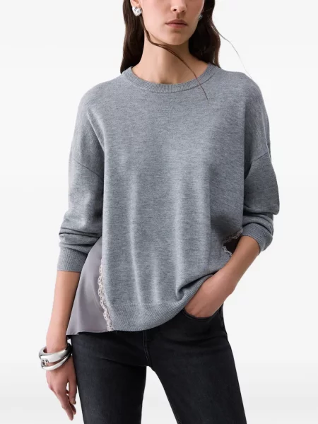 Pulover Liu Jo din satin gri