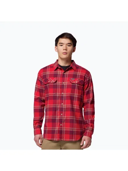 Košile Columbia Flare Gun Stretch Flannel mtn red trails edge plaid červená