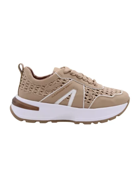 Sneakersy Alexander Smith skórzane brązowe