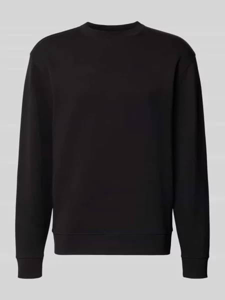 Sweter o kroju slim fit z czystej bawełny TOM' Selected Homme czarny