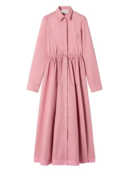 Rochie maxi Lanvin până la genunchi de costum roz