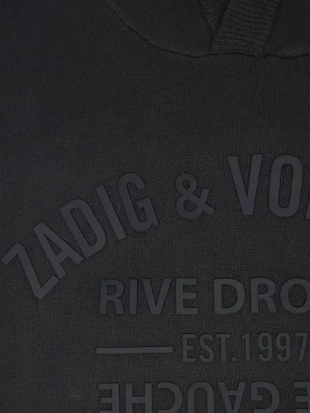 Bluza z kapturem dziecięca Zadig & Voltaire szara
